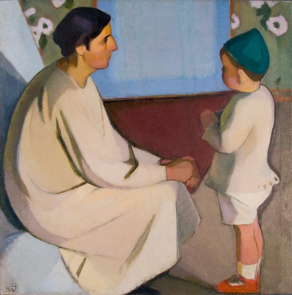   - La mère et enfant au bonnet vert