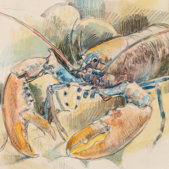 Théo Van Rysselberghe - Homard bleu