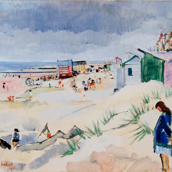 Anne-Pierre de Kat - Scène de plage