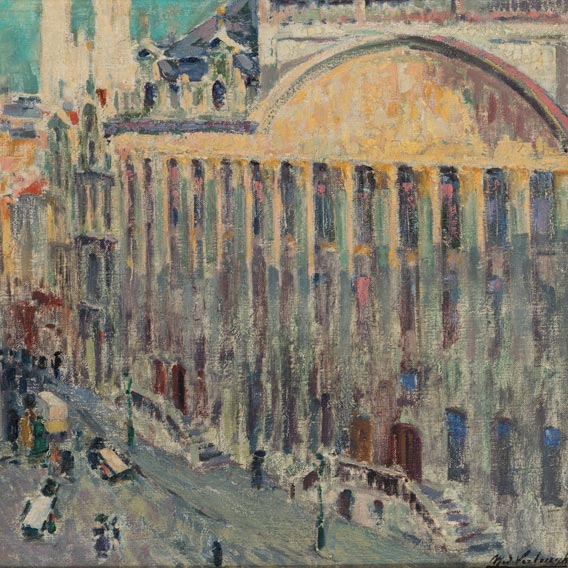 Médard Verburgh - Coucher de soleil Grand Place, Bruxelles