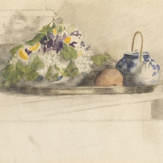 Claire Rops-Demolder  - Nature morte à la théière