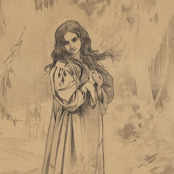 Auguste Donnay - Femme debout drapée