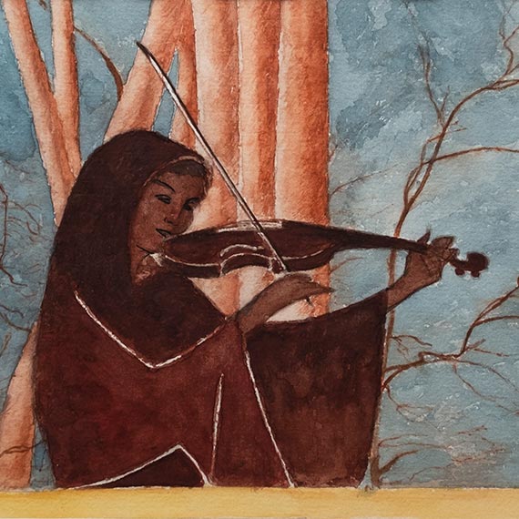 Antica Brussels - Léon Spilliaert - La Violoniste. La Musicienne.