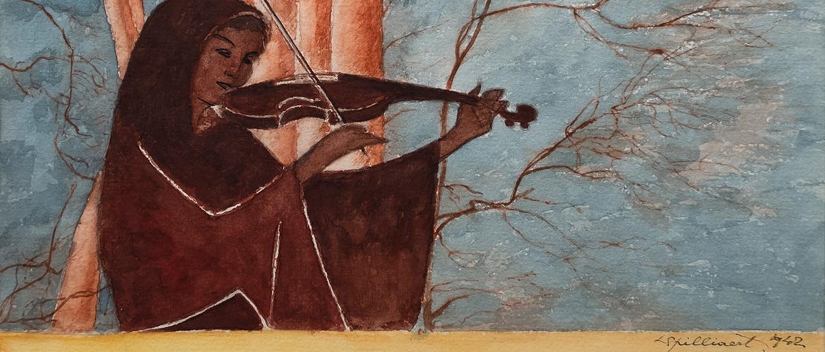 Antica Brussels - Léon Spilliaert - La Violoniste. La Musicienne.